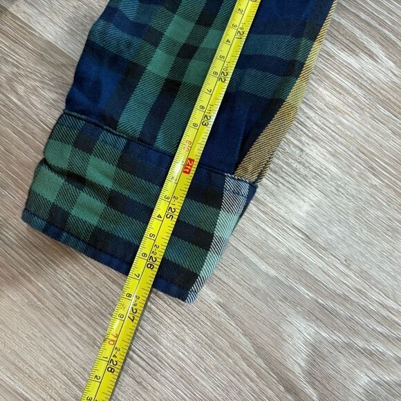 Scotch & Soda My Favorite Regular Fit Men Green Blue Flanel Cotton Shirt sz S - Picture 12 of 12